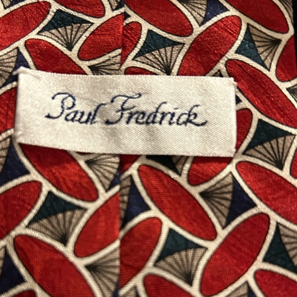 PAUL FREDERICK Pre-loved Silk tie . Lovely bright colors no stains. - Picture 8 of 8